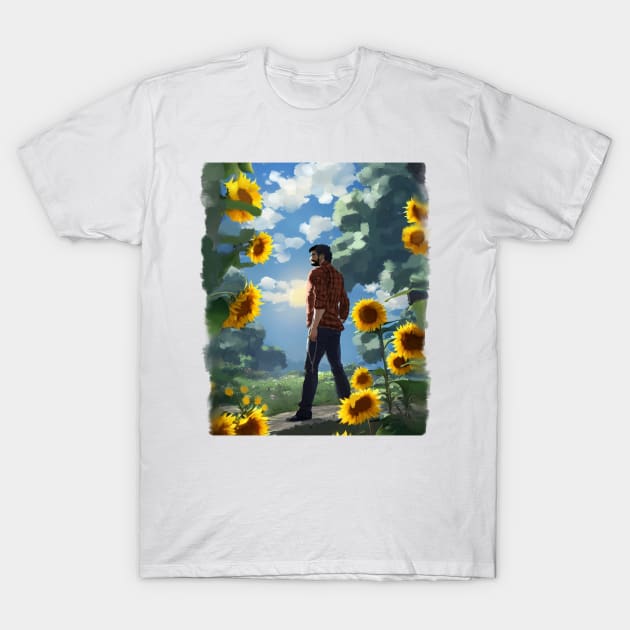 Pilgrim and Flowers T-Shirt by HappyRandomArt